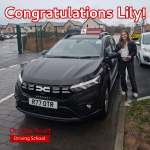 Lily test pass Kingswood DVSA